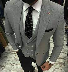 Check spelling or type a new query. The Drop Bespoke Suits Made For You Grey Jacket And Waistcoat With Black Trousers