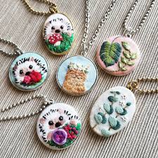 We have featured jessica's work several times on our blog and have partnered with her to create. Jessica Long On Instagram What S Your Favorite Practical Embroidery Application I Love Making Necklaces But Also L How To Make Necklaces Embroidery Creative