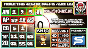 Prediksi Togel Singapore Pools 25 Maret 2019 Togelonline Togel D Judionline Bandartogel Prediksitogel Togelhongkong Agentogel Togelsydney Togelsgp T