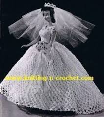 Free Crochet Wedding Dress Pattern For The Fashion Doll Crochet Doll Dress Crochet Wedding Dress Pattern Crochet Wedding