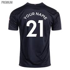 The manchester city home kit features an iconic look, reinventing a classic and designing a more youthful feel for the shirt. Buy 2020 21 Manchester City Fc Epl Away Shirt Mens Your Jersey