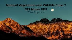 Natural Vegetation And Wildlife Class 7 Notes Pdf Download For Free Science Notes School Study Tips Vegetation