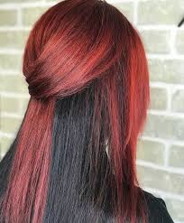 Virtual hair color try on. 10 Popular Red And Black Hair Colour Combinations