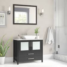 However, modern styles use straight lines and square shapes which. Wade Logan Karson 36 Single Bathroom Vanity Set With Mirror Reviews Wayfair