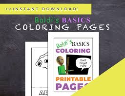 Coloring pages have a great effect on the kid's development. Sell You Baldis Basic Coloring Pages Ebook By Themodernmystic