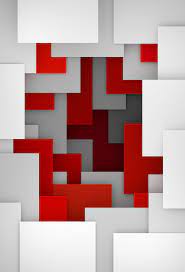 Red White 3d Rendering Backgrounds Design Colorful Abstract Geometry Ultrahd 4k Hd Phone Wallpape Red And White Wallpaper Background Design Hd Phone Wallpapers
