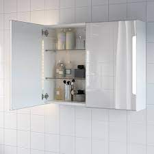 Ikea hemnes spiegelschrank mit ablage grau badezimmer kosmetikschrank eur 164 90 picclick de. Storjorm Spiegelschrank M 2 Turen Int Bel Weiss 80x21x64 Cm Ikea Osterreich