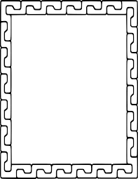 Interlocking Pieces Frame Page Borders Design Clip Art Frames Borders Page Borders