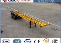 China CIMC 2 Axles 40ft Gooseneck Skeleton Container Trailer ...
