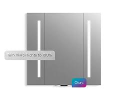 The cabinet is crafted from solid teak (ideal for bathrooms), and it has two mirrors, both of which are 21.875 x 24 inches and mounted on a convenient sliding door. Verdera Medicine Cabinets Bathroom New Products Bathroom Kohler