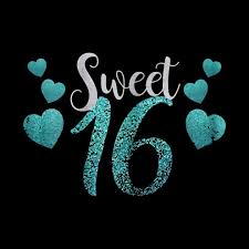 Sweet 16 T Shirt With Blue Hearts Clothing Sweet 16 Tapestry Teepublic Alles Gute Zum Geburtstag Wallpaper Geburtstag Hintergrundbild Sweet Sixteen