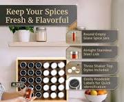 Amazon.com: BOURBON & BARREL Wooden Spice Rack Organizer ...