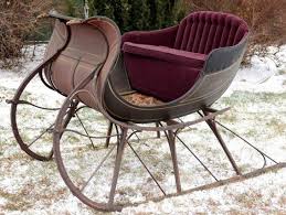 Antique Albany Sleigh One Horse Open Sleigh Sleigh Sleigh Ride