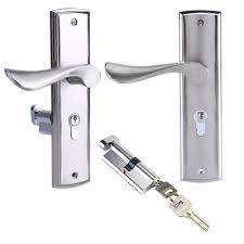 Sold in 3 configurations all suitable for indoor use: Internal Door Handles Aluminum Interior Door Handle Set Latch Lock Polished Scroll Door Handles Lever Lock Set Buy Online In Qatar At Qatar Desertcart Com Productid 93753838