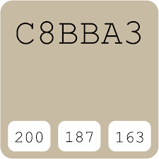 C8bba3 Hex Color Code Rgb And Paints