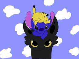 Pikachu Toothless And Stitch Stitch And Pikachu Toothless And Stitch Stitch Disney