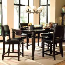 Somerset Tall Table W 4 Leather Tall Chairs By Kincaid Furniture Becker Furniture World Di Round Kitchen Table Set Round Kitchen Table Black Kitchen Table