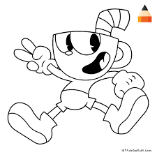 Coloring pages for boys cartoon coloring pages coloring pages to print free printable coloring pages free coloring pages coloring sheets. How To Draw Cuphead Drawing Step By Step Draw For Kids