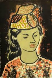 Sold at Auction: S. d' Horne Shepherd, Sidney Horne Shepherd (1909-1993),  Portrait of a Womans Head, pencil, 1950, signed, 25cm x 20cm, framed but  unglazed togther with a lithograph of a Young