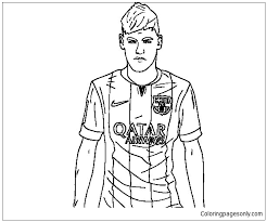 Neymar Image 10 Coloring Page Free Coloring Pages Online