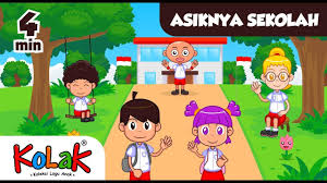 Gambar sekolah paud animasi hitam putih. Gambar Animasi Anak Tk