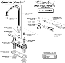 Anatomy of a kitchen faucet (diagram). Plumbingwarehouse Com American Standard Bathroom Faucet Parts For Model 3770
