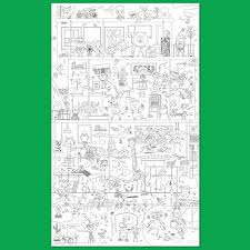 Supergrosses Ausmalbild Museum 91 4 X 150 Cm Makii Marken Fantasie4kids Ohg