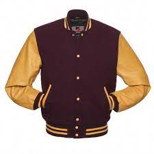 Brand New Varsity Jacket Made By Highest Quality Wool And Genuine Leather 100 Polyes Varsity Bomber Jacket Leather Sleeve Jacket High Quality Leather Jacket