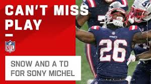 New england patriots activated rb sony michel from the physically unable to perform. Sony Michel Scores Big As The Snow Starts To Fall Youtube