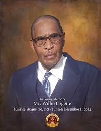 Obituary information for Mr. Willie K. Legette