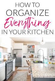 how to organize kitchen cabinets