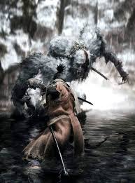 Sekiro Vs The Guardian Ape Dark Souls Art Samurai Art Dark Souls