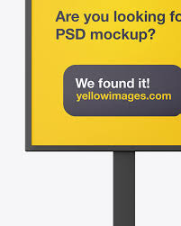 Easy to download and easy to modify. Matte Display Stand Mockup In Outdoor Advertising Mockups On Yellow Images Object Mockups