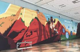 John Tomac Illustration Salesforce Murals Illustration Artnews Digitalart Mural Wallart Largescaleart Landscape Dig Large Scale Art Mural Illustration