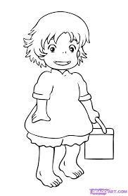 Print Out And Color Coloring Books Studio Ghibli Party Ponyo