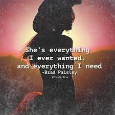 He never goes by train, he goes_by aeroplane. She S Everything I Ever Wanted And Everything I Need Countrymusic Quotes Countryrise Bradp Country Music Quotes Country Song Lyrics Southern Girl Quotes