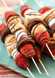 Dessert Kabobs Skewers Quick Easy Lil Luna Recipe Skewer Recipes Dessert Kabobs Desserts