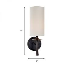 Black 1 Head Wall Mount Light Traditional Fabric Cylinder Shade Sconce Light For Living Room Wall Mounted Light Wall Mount Light Fixture Living Room Lighting
