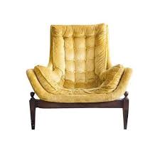 mid century yellow velvet tufted bucket chair bucket chairs vintage office chair velvet chair