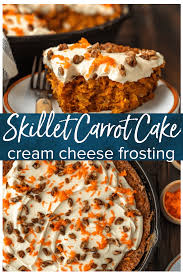 Skillet Carrot Cake Is The Perfect Way To Make This Delicious Dessert This Easy Carrot Cake Recipe Carrot Cake Recipe Easy Easy Carrot Cake Carrot Cake Recipe