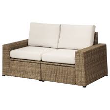 Solleron 2 Seat Modular Sofa Outdoor Brown Froson Duvholmen Beige Ikea Modular Sofa Outdoor Sofa Sofa