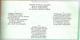 Establecimiento como himno nacional de venezuela. Himno Nacional De Venezuela Alguien Sabe Brainly Lat