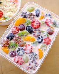 Susu low fat1 liter kuning telur3 butir garam1 sdt gula12 sdm. Resep Salad Buah