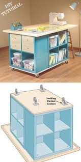 Ikea Kallax Cube Craft Table Diy Tutorial Muebles Maquinas De Coser Muebles Para Casa Diseno De Cuarto De Costura
