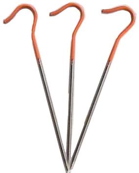 Ultra-lightweight titanium stakes, AI generated