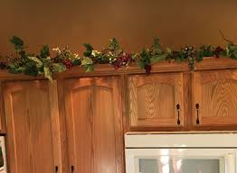 This 6ft Swag Is Filled With Premium Silk Greenery Ivy Berries Grapes And Vines It Has Small Cr Kitchen Cabinets Decor Top Of Cabinets Top Kitchen Cabinets