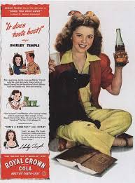 The actress, singer, and dancer was a major movie star from the age of six. Shirley Temple In An Ad For Royal Crown Cola 1944 Vintage Advertisements Shirley Temple Vintage Ads