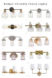 You have lots of great options when choosing your bathroom lights and bathroom light fixtures. Budget Friendly Lighting For The Bathroom The Diy Playbook Budget Friendly Lighting Bathroom Light Fixtures Bathroom Refresh