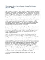 3.2.6 penetapan harga perkiraan sendiri (hps) 1. Menyusun Dan Menentukan Harga Perkiraan Sendiri