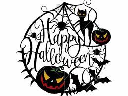 Download Pumpkins And Cats Welcome You On Halloween Svg Happy Halloween Logo Halloween Vector Shadow Of Death
